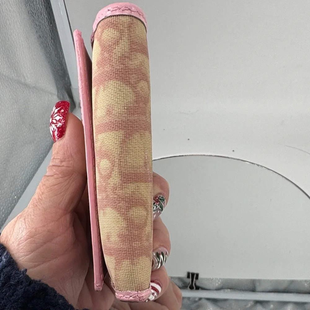 Dior Vintage Trotter Canvas Pink and Cream Monogram #1 Wallet